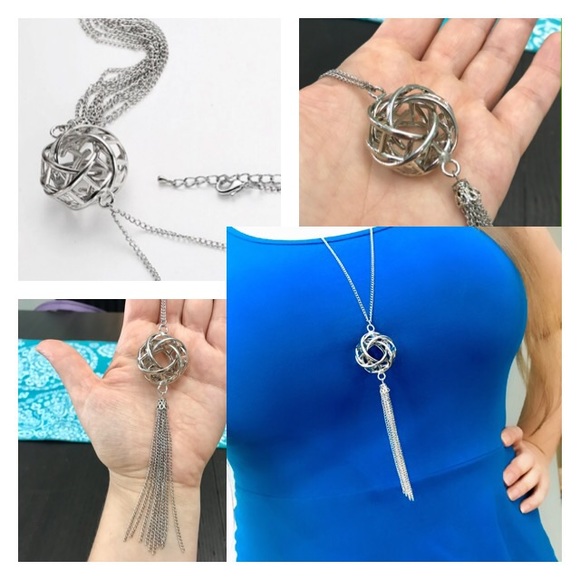 💙💎GRATEFUL💙MAKER💎💙 Jewelry - NEW!💙💎OPEN KNOT! SPIRAL GLOBE💎👖TASSLE NECKLACE